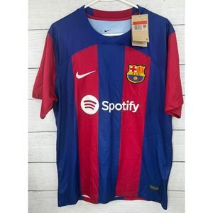 Nike FC Barcelona 2023/24 Home Jersey Mens Large Blue Red CD0589-455 NWT